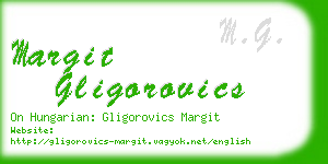 margit gligorovics business card